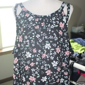 Black Floral Torrid Tank